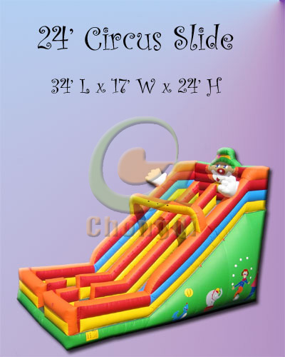 inflatable dry slide